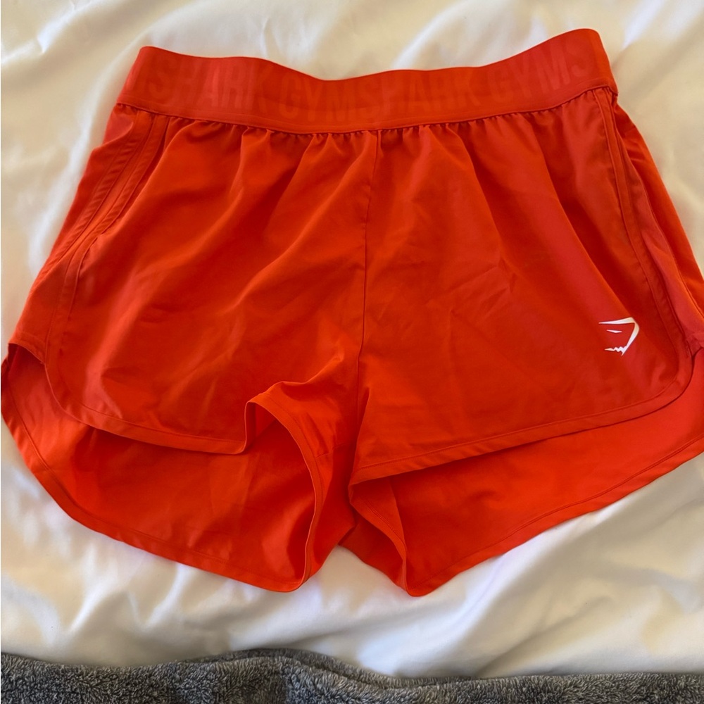 Gymshark Women's Orange Athletic Shorts